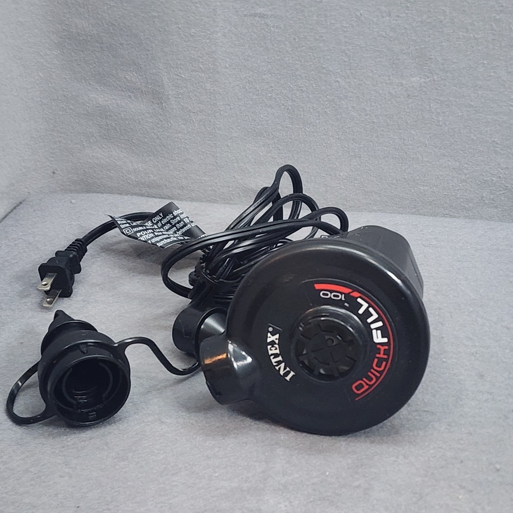 Intex‎ Quick-Fill 100 Electric Air Pump Black AP619-III Household AC 120V